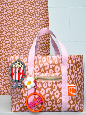 Kunstleder - Happy Leo - Cherry Picking - terra - altrosa